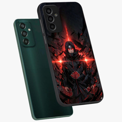 Focused Blade Discipline Glass Case displayed in angled mockup highlighting clean minimal text artwork with modern aesthetic style.
