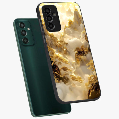 Gates Of Illumination Glass Case displayed in angled mockup highlighting radiant portal inspired design with fantasy aesthetic.