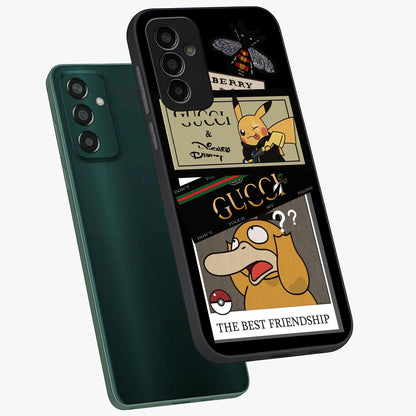 Gucci Play Mashup Glass Case displayed in angled mockup highlighting stylish fashion mashup design with bold aesthetic.