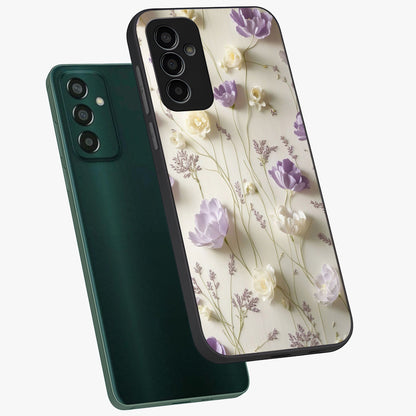 Lilac Breeze Harmony Glass Case displayed in angled mockup highlighting calm lilac breeze design with soothing aesthetic style.