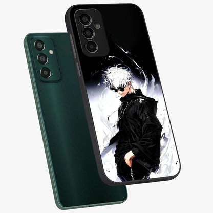 Limitless Shadow King Glass Case displayed in angled mockup highlighting dramatic dark hero design with intense aesthetic.