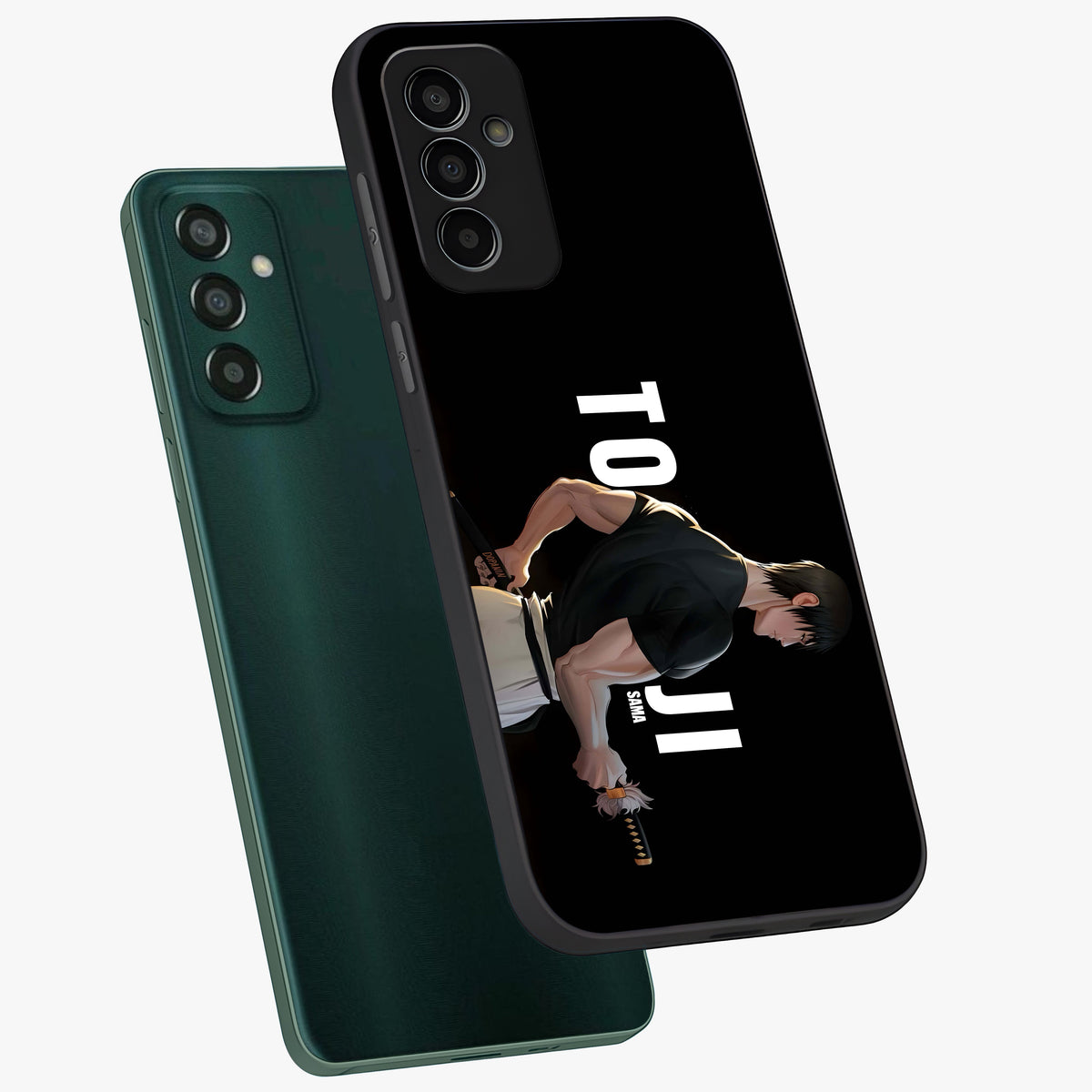Midnight Blade Resolve Glass Case displayed in angled mockup highlighting powerful blade illustration with dramatic dark aesthetic.