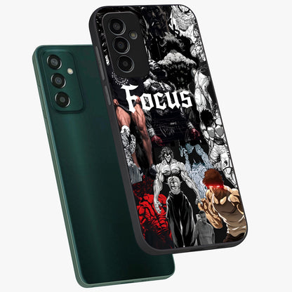 Relentless Power Focus Glass Case displayed in angled mockup highlighting bold statement design with modern aesthetic style.