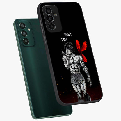Rise Beyond Limits Glass Case displayed in angled mockup highlighting inspiring message design with modern aesthetic style.