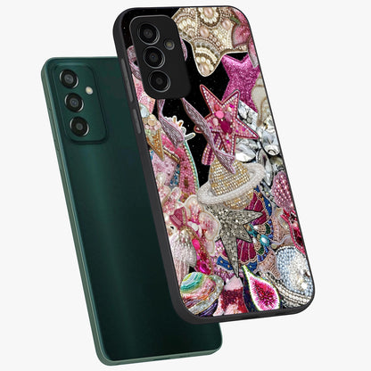 Starlit Jewel Dream Glass Case displayed in angled mockup highlighting glowing celestial jewel design with dreamy aesthetic.