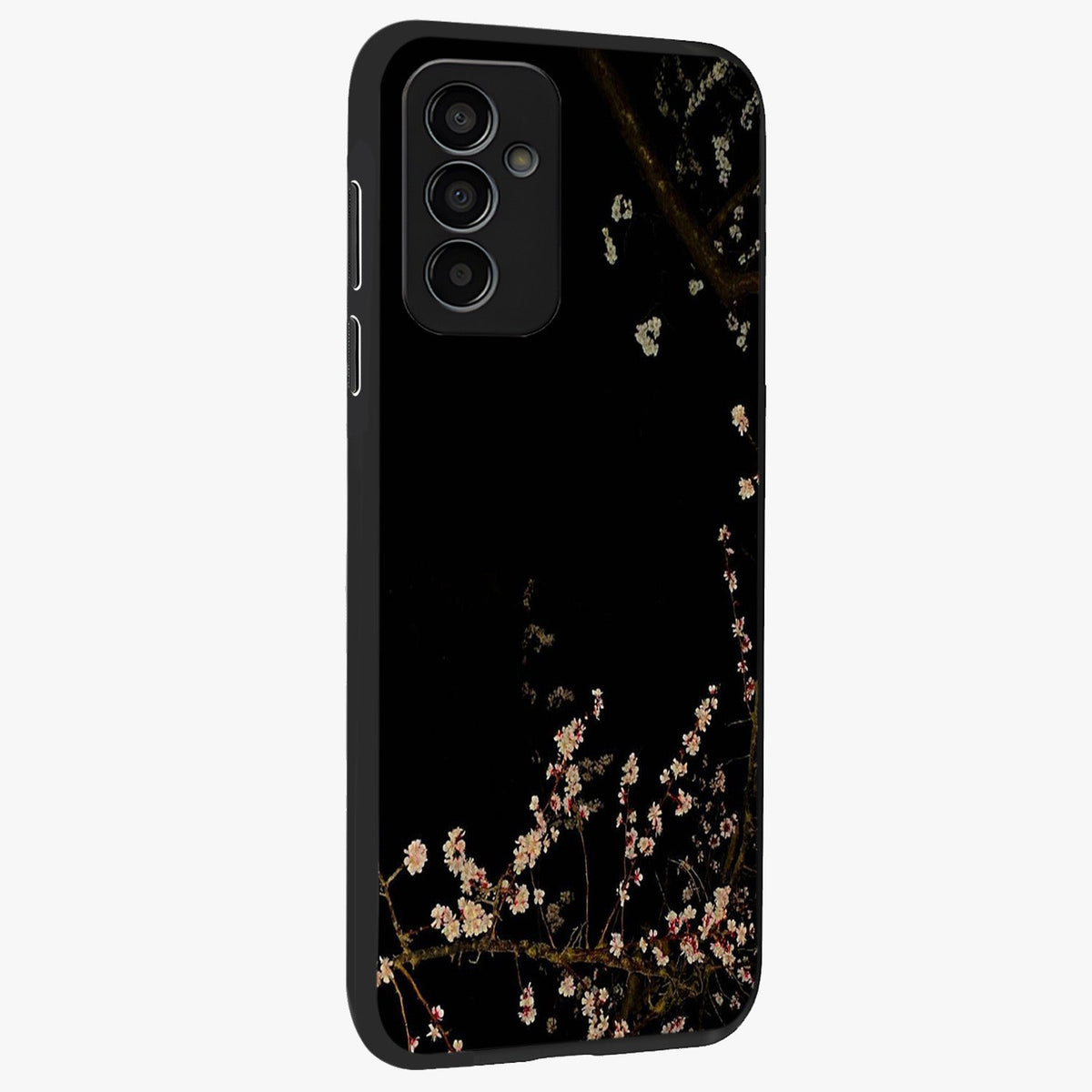 Petal Moon Light With Custom Name Glass Case upright view showcasing elegant floral moon artwork with personalized aesthetic.
