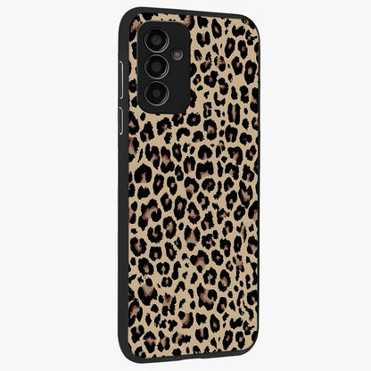 Savage Chic Pattern Glass Case upright view showcasing trendy decorative artwork with edgy fashion theme.