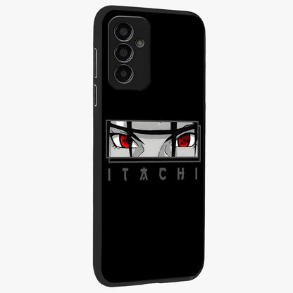 Scarlet Gaze Dominance Glass Case upright view showcasing powerful dramatic artwork with dominant artistic theme.