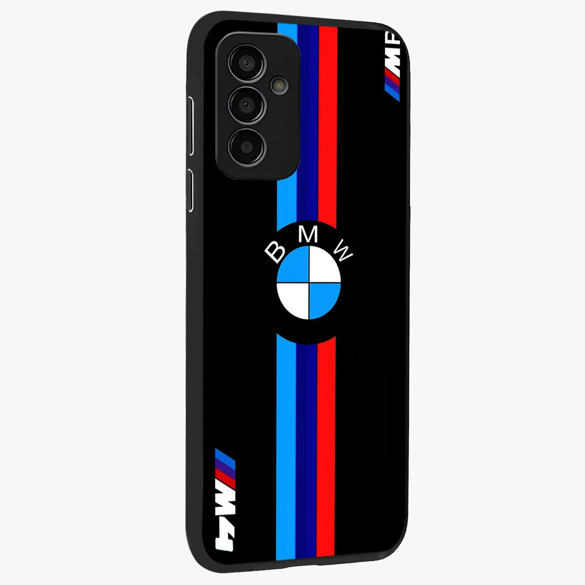 Turbo BMW Beast Glass Case upright view showcasing powerful car artwork with modern motorsport theme.