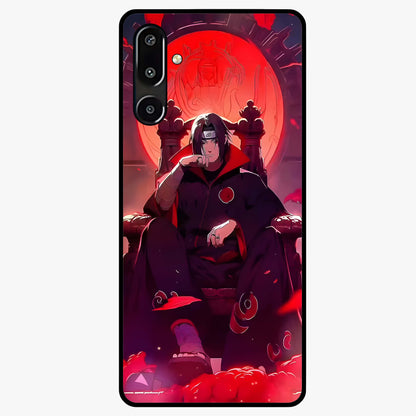 Blood Moon Sovereign Glass Case showing flat back view with mystical blood moon artwork and glossy glass finish.