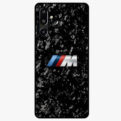 Carbon Speed Mark Glass Case showing flat back view with sporty carbon pattern artwork and glossy glass finish.