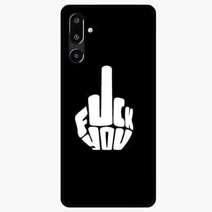 Rebel Mode On Glass Case showing flat back view with bold rebellious typography artwork and glossy glass finish.