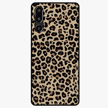 Savage Chic Pattern Glass Case showing flat back view with stylish patterned artwork and glossy glass finish.