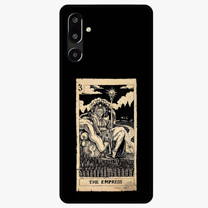 The Empress Glass Case showing flat back view with regal feminine artwork and glossy glass finish.