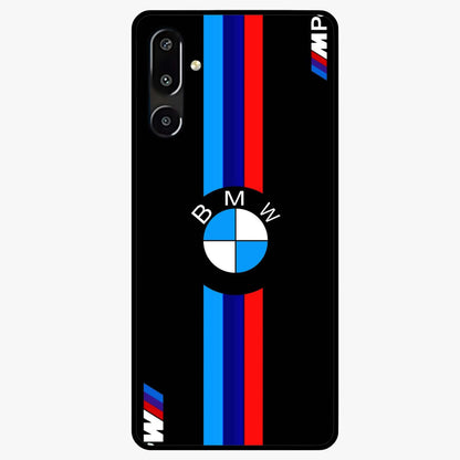 Turbo BMW Beast Glass Case showing flat back view with high performance sports car artwork and glossy glass finish.