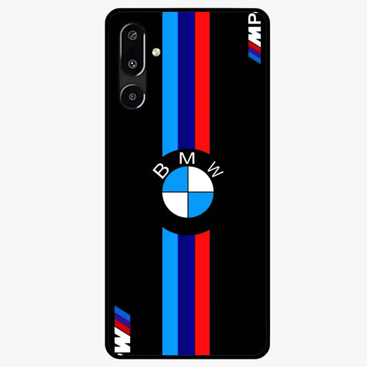 Turbo BMW Beast Glass Case showing flat back view with high performance sports car artwork and glossy glass finish.