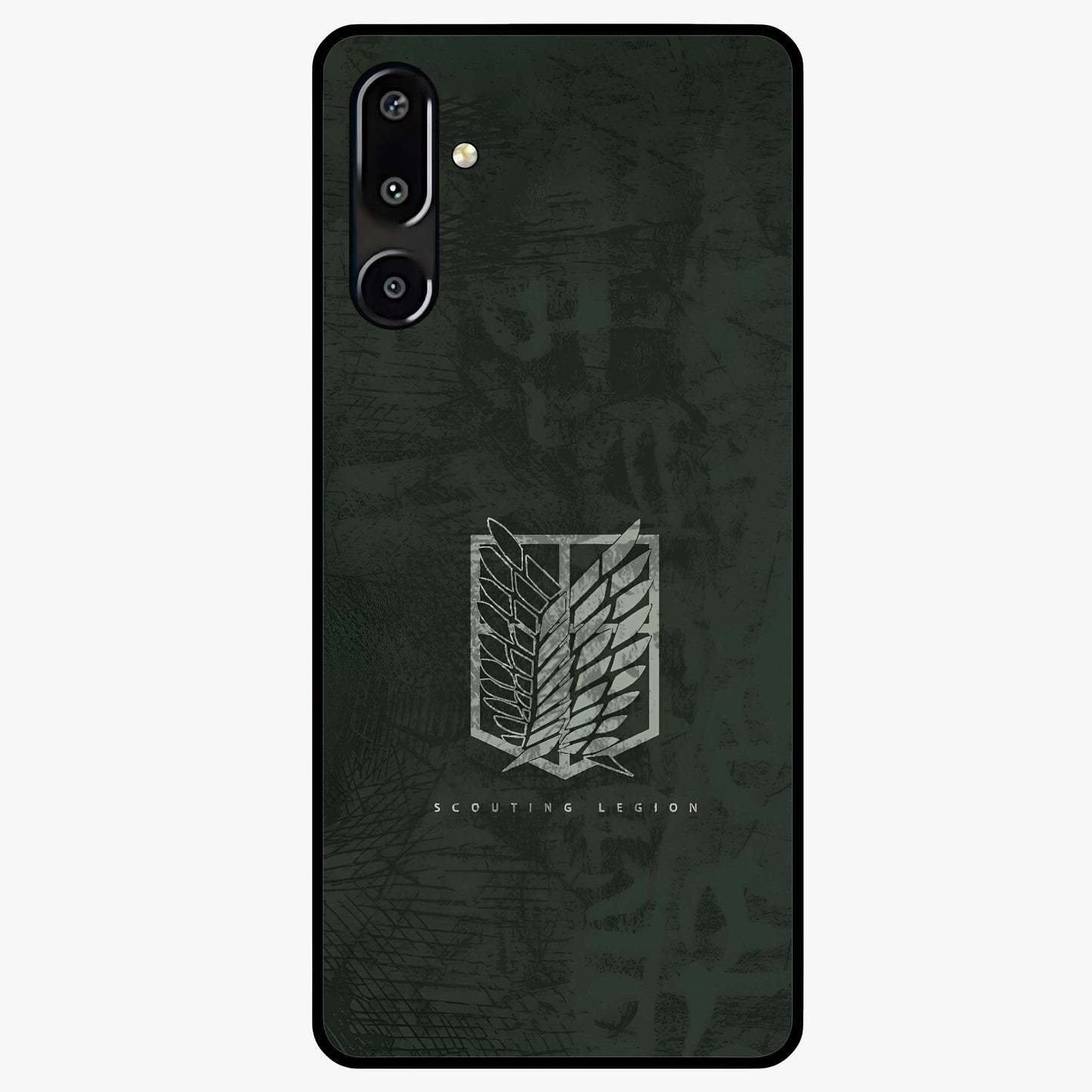 Wings Of Freedom Glass Case showing flat back view with symbolic wings artwork and glossy glass finish.