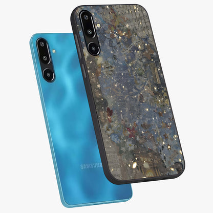 Aesthetic Astrolophia Glass Case displayed in angled mockup highlighting artistic aesthetic elements and smooth glass surface.