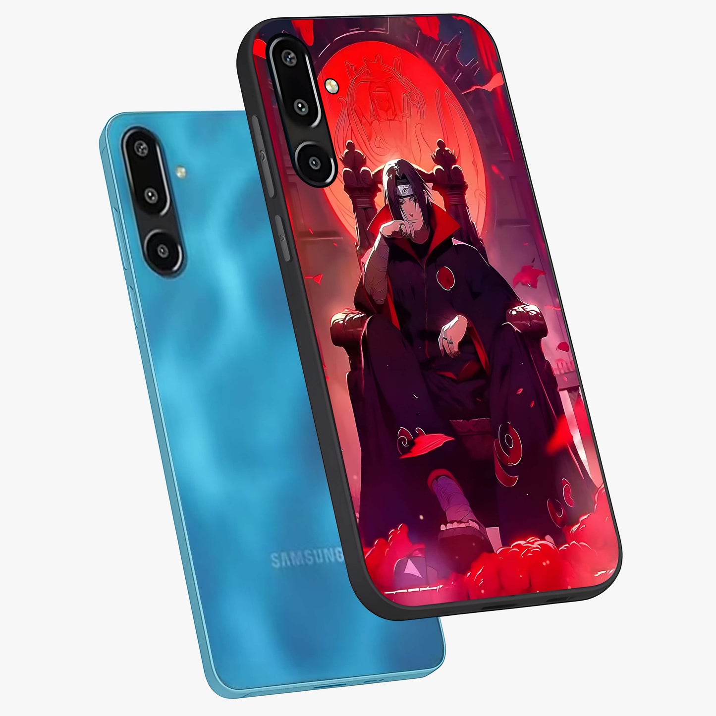 Blood Moon Sovereign Glass Case displayed in angled mockup highlighting dark celestial moon design and dramatic theme.