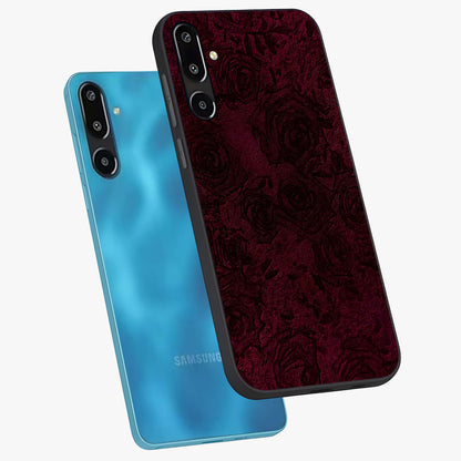 Crimson Fade Flow Glass Case displayed in angled mockup highlighting smooth gradient design with modern aesthetic style.