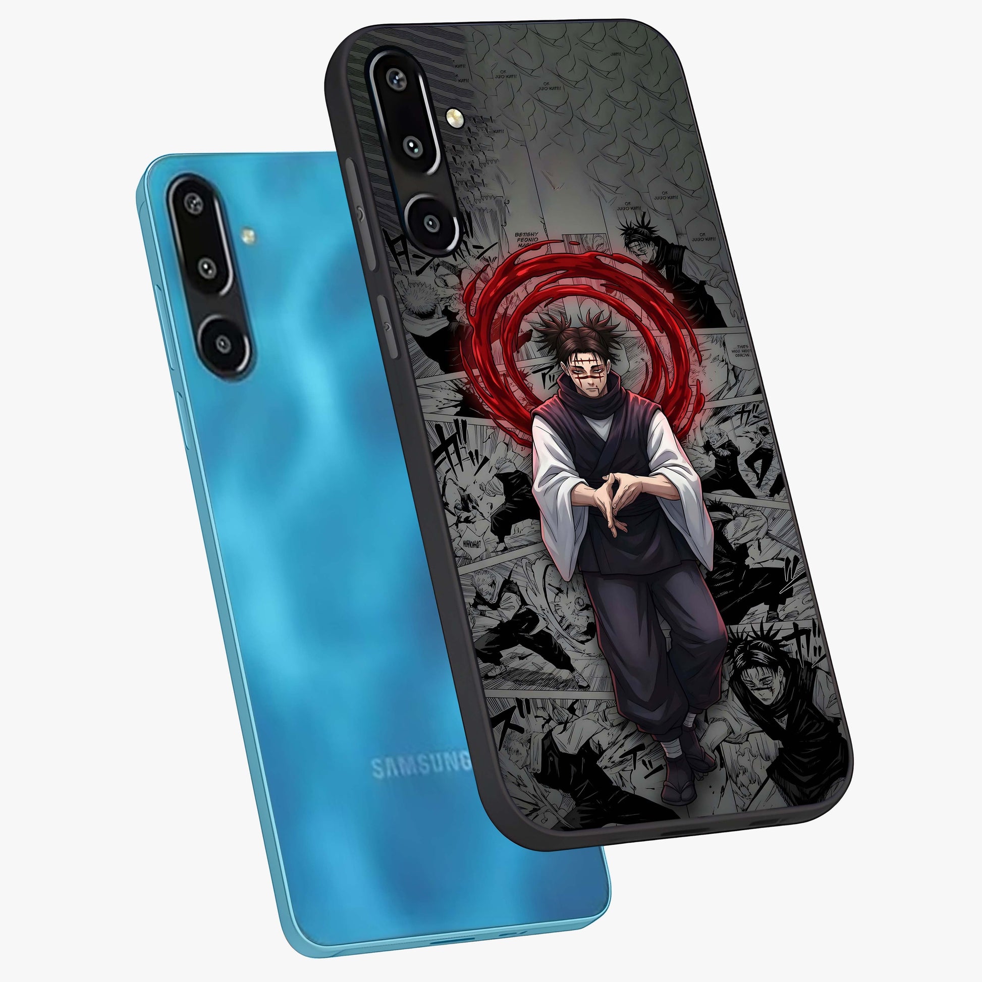 Cursed Ritual Ascension Glass Case displayed in angled mockup highlighting mystical ritual illustration with supernatural aesthetic.