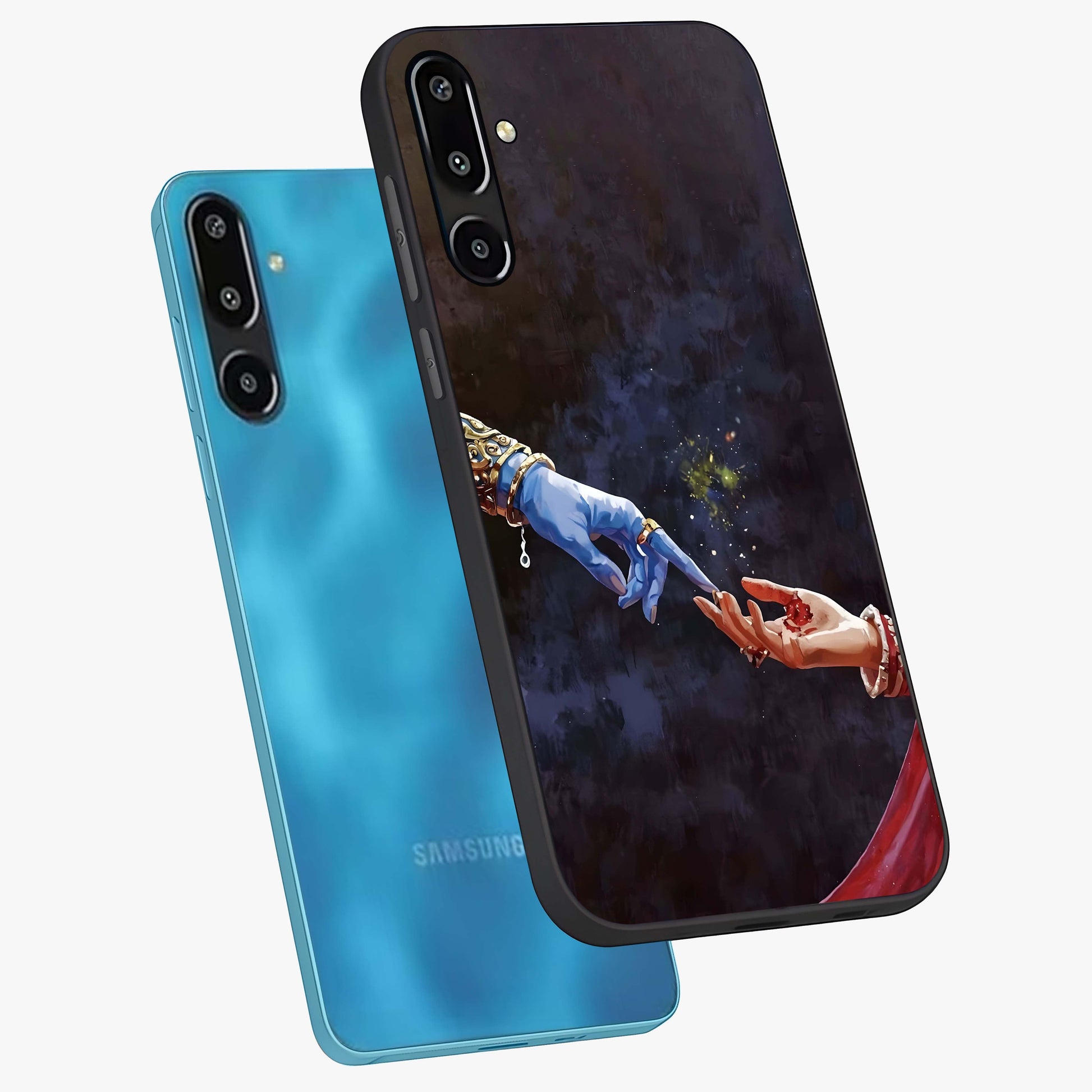 Divine Touch Eternal Glass Case displayed in angled mockup highlighting elegant divine inspired design with calm aesthetic style.