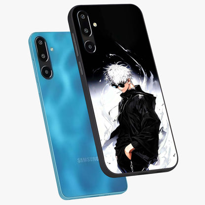 Limitless Shadow King Glass Case displayed in angled mockup highlighting dramatic dark hero design with intense aesthetic.