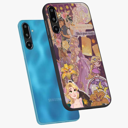 Magical Tangled Dream Glass Case displayed in angled mockup highlighting whimsical fantasy design with magical aesthetic.
