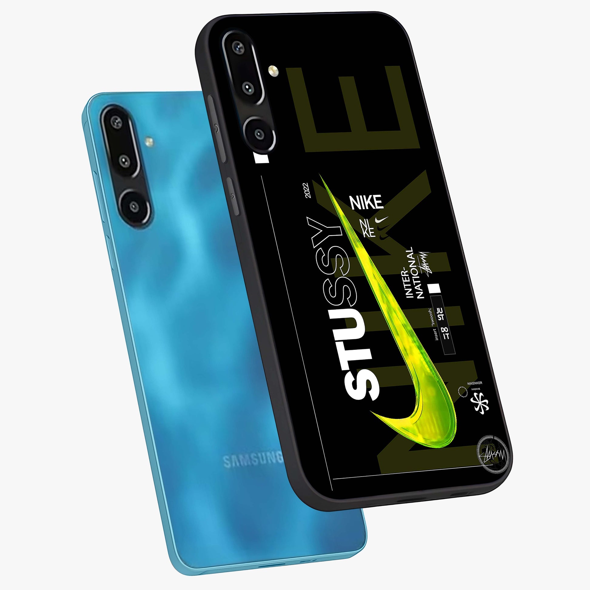 Neon Street Edition Glass Case displayed in angled mockup highlighting vibrant urban design with bold street aesthetic.