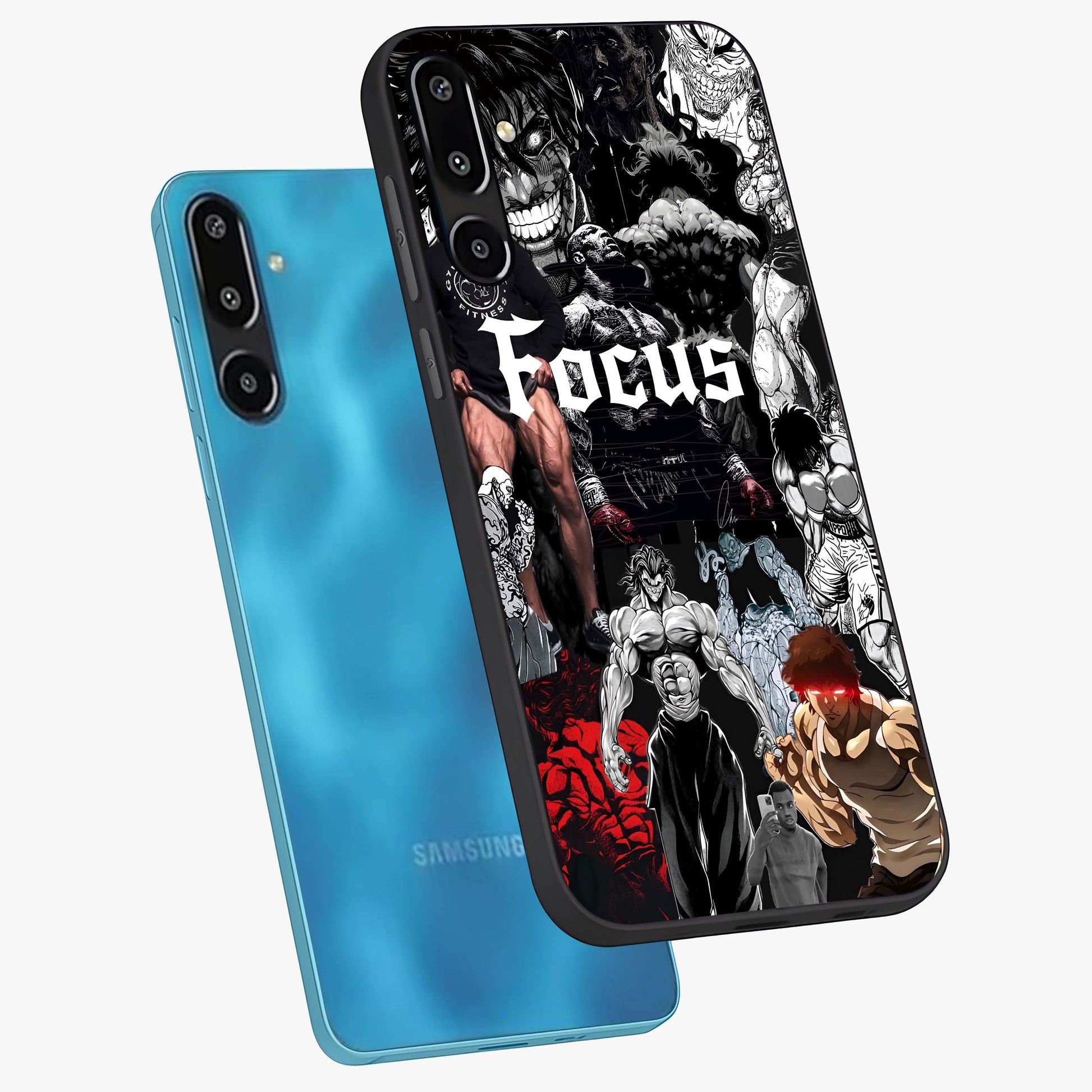 Relentless Power Focus Glass Case displayed in angled mockup highlighting bold statement design with modern aesthetic style.