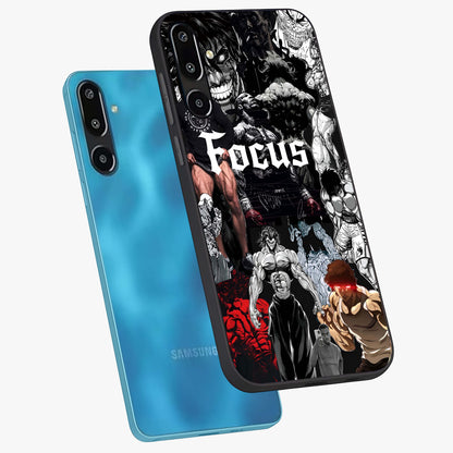 Relentless Power Focus Glass Case displayed in angled mockup highlighting bold statement design with modern aesthetic style.