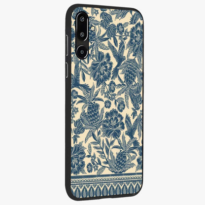 Heirloom Wild Bloom Glass Case upright view showcasing delicate wildflower artwork with timeless floral theme.