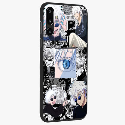 Infinity Sorcerer Chaos Glass Case upright view showcasing dramatic sorcerer artwork with chaotic mystical theme.