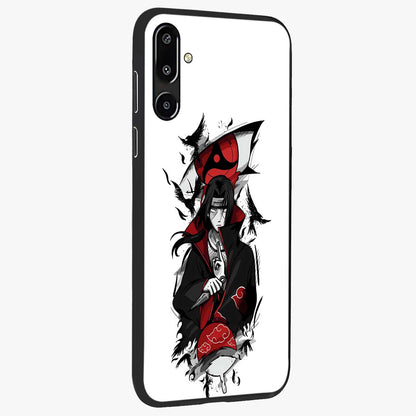 Itachi Limited Edition Naruto Anime Glass Case upright view showcasing intense anime artwork with powerful character theme.