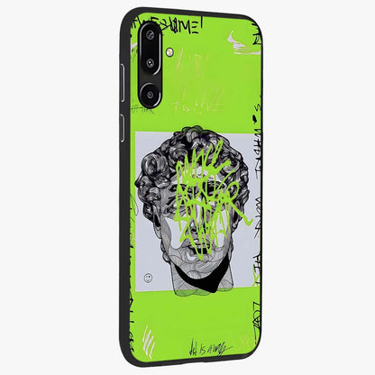 Neo Graffiti Rebellion Glass Case upright view showcasing colorful graffiti artwork with bold modern street style.