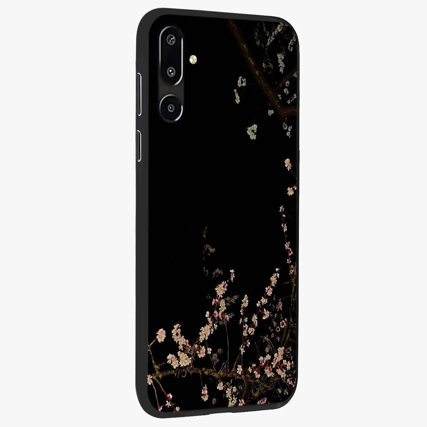 Petal Moon Light With Custom Name Glass Case upright view showcasing elegant floral moon artwork with personalized aesthetic.