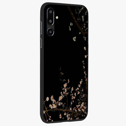 Petal Moon Light With Custom Name Glass Case upright view showcasing elegant floral moon artwork with personalized aesthetic.