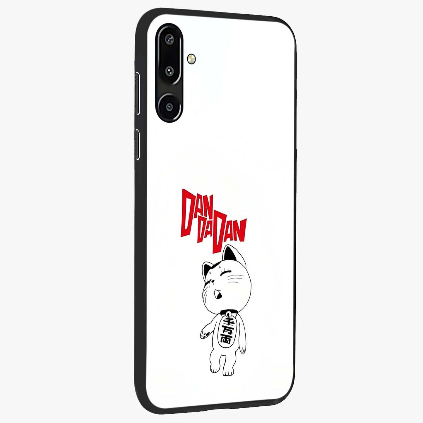 Playful Spirit Charm Glass Case upright view showcasing vibrant charm artwork with fun artistic theme.