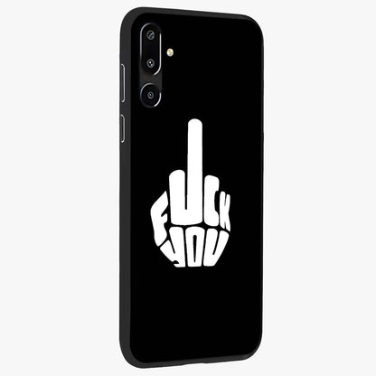 Rebel Mode On Glass Case upright view showcasing striking statement artwork with bold rebellious theme.