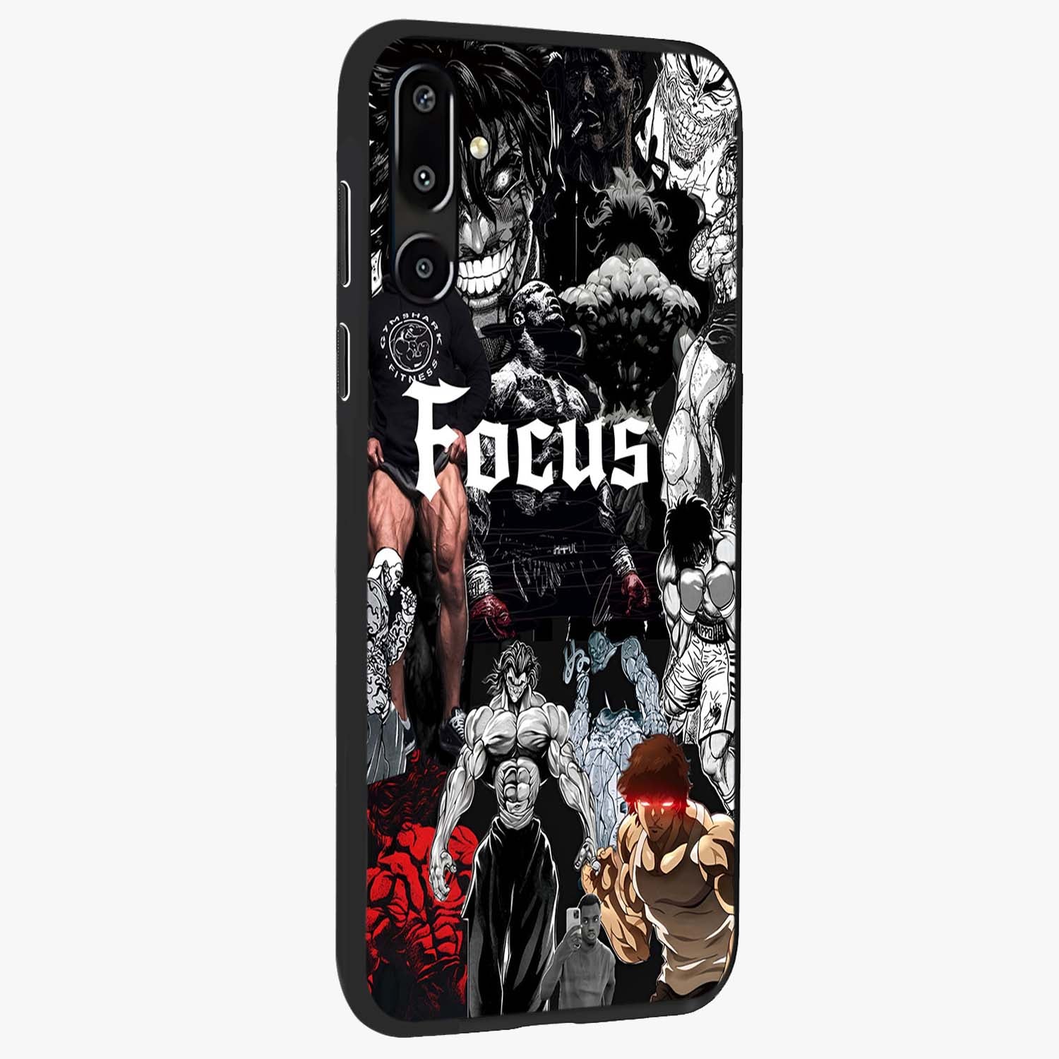 Relentless Power Focus Glass Case upright view showcasing strong inspirational artwork with powerful focus theme.