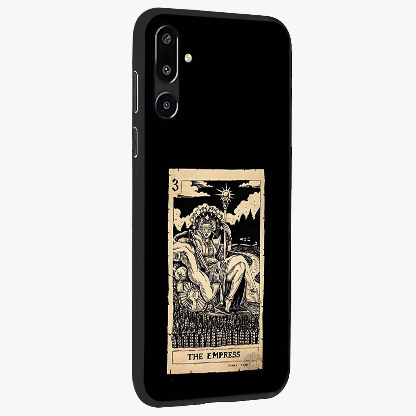 The Empress Glass Case upright view showcasing powerful empress themed artwork with luxurious artistic theme.