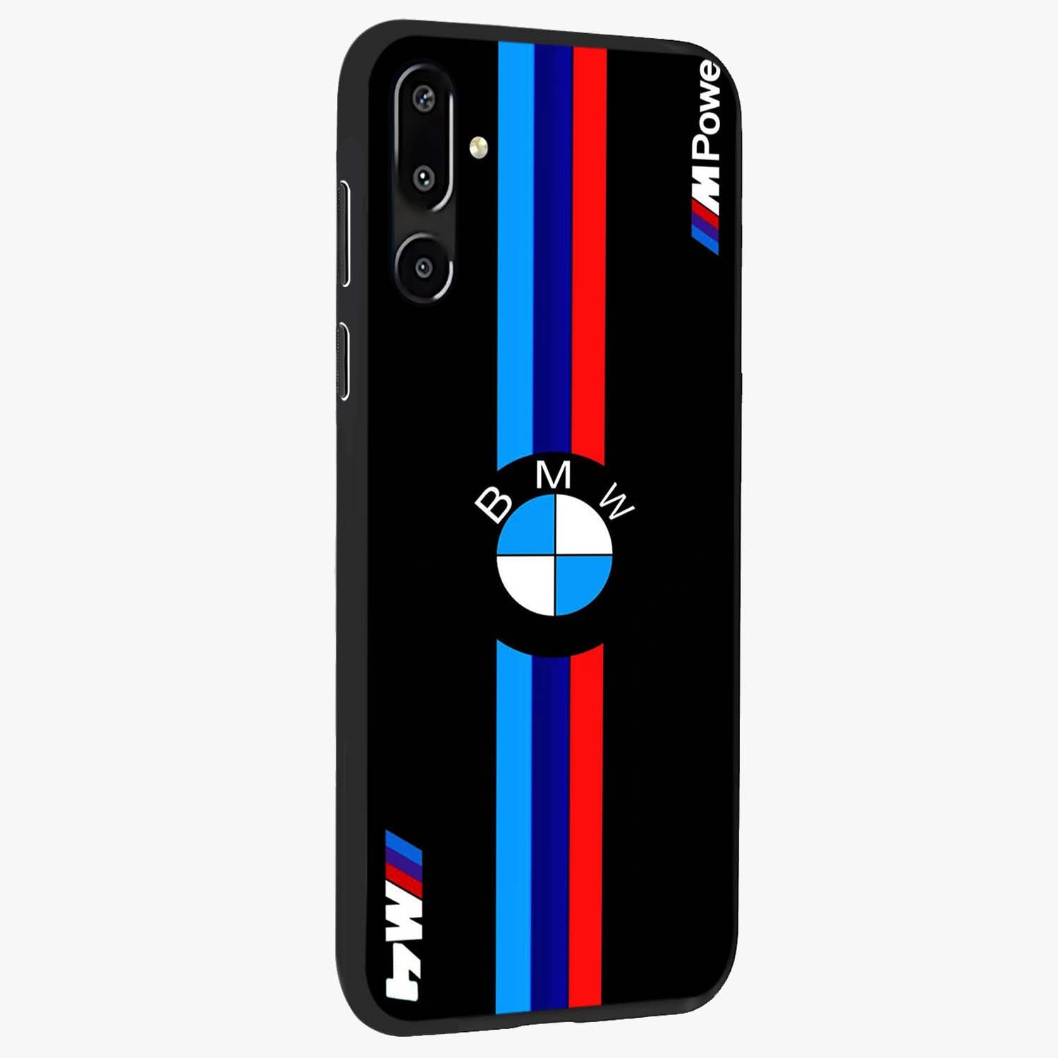 Turbo BMW Beast Glass Case upright view showcasing powerful car artwork with modern motorsport theme.