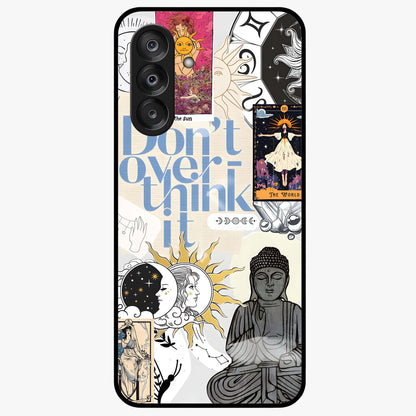 Ethereal Thoughts Glass Case showing flat back view with dreamy artistic artwork and glossy glass finish.