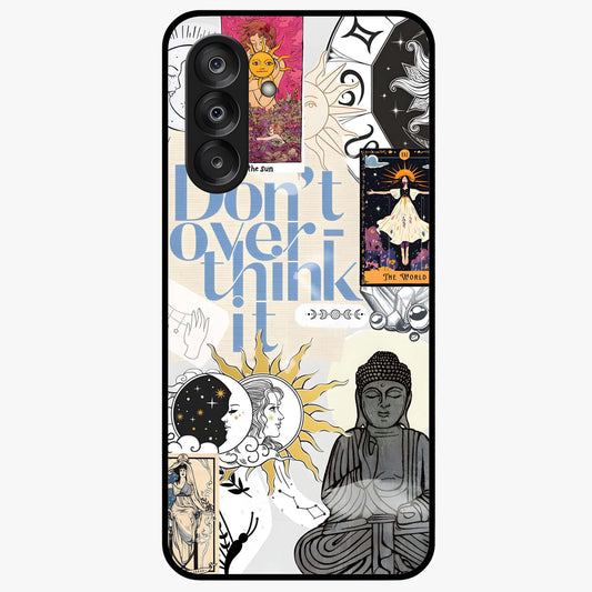 Ethereal Thoughts Glass Case showing flat back view with dreamy artistic artwork and glossy glass finish.