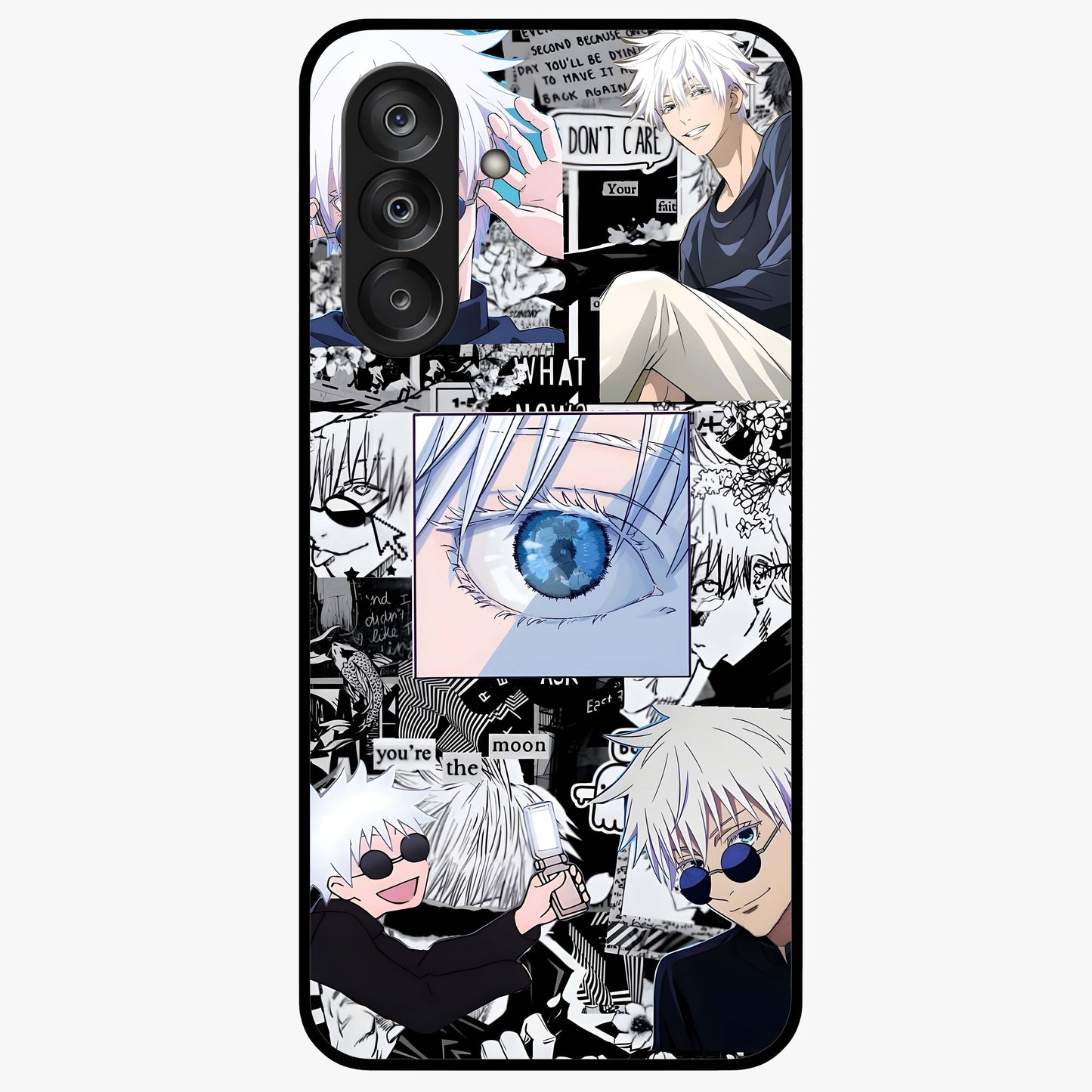Infinity Sorcerer Chaos Glass Case showing flat back view with mystical sorcerer themed artwork and glossy glass finish.