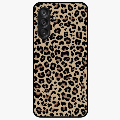 Savage Chic Pattern Glass Case showing flat back view with stylish patterned artwork and glossy glass finish.