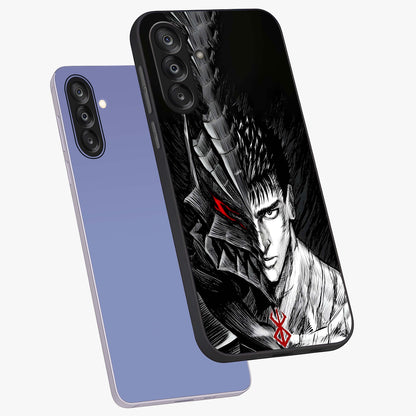 Berserker Blood Oath Glass Case displayed in angled mockup highlighting dark fantasy graphic design and powerful theme.