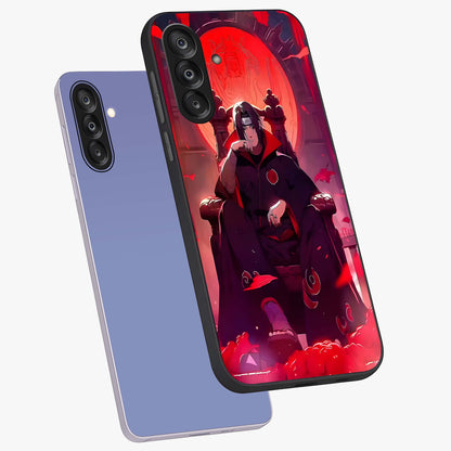 Blood Moon Sovereign Glass Case displayed in angled mockup highlighting dark celestial moon design and dramatic theme.