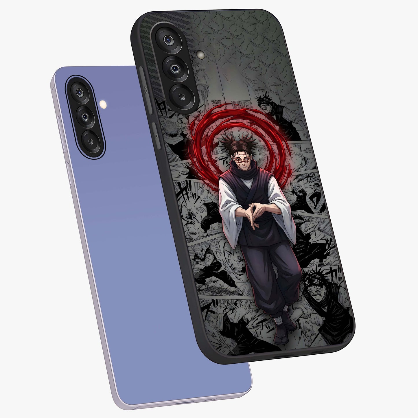 Cursed Ritual Ascension Glass Case displayed in angled mockup highlighting mystical ritual illustration with supernatural aesthetic.
