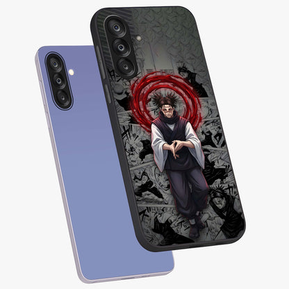Cursed Ritual Ascension Glass Case displayed in angled mockup highlighting mystical ritual illustration with supernatural aesthetic.